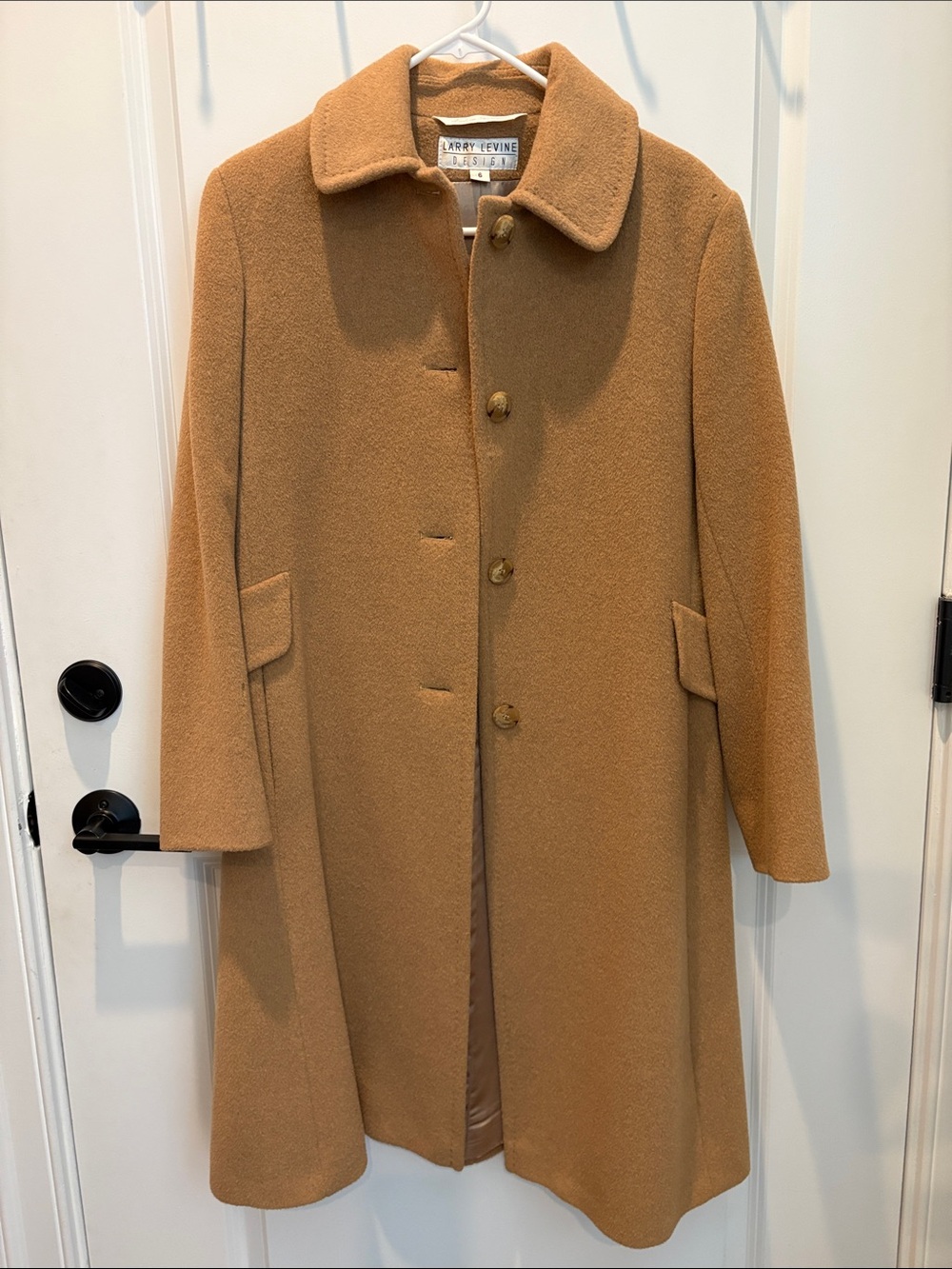 Larry Levine 100% Camel Hair Coat